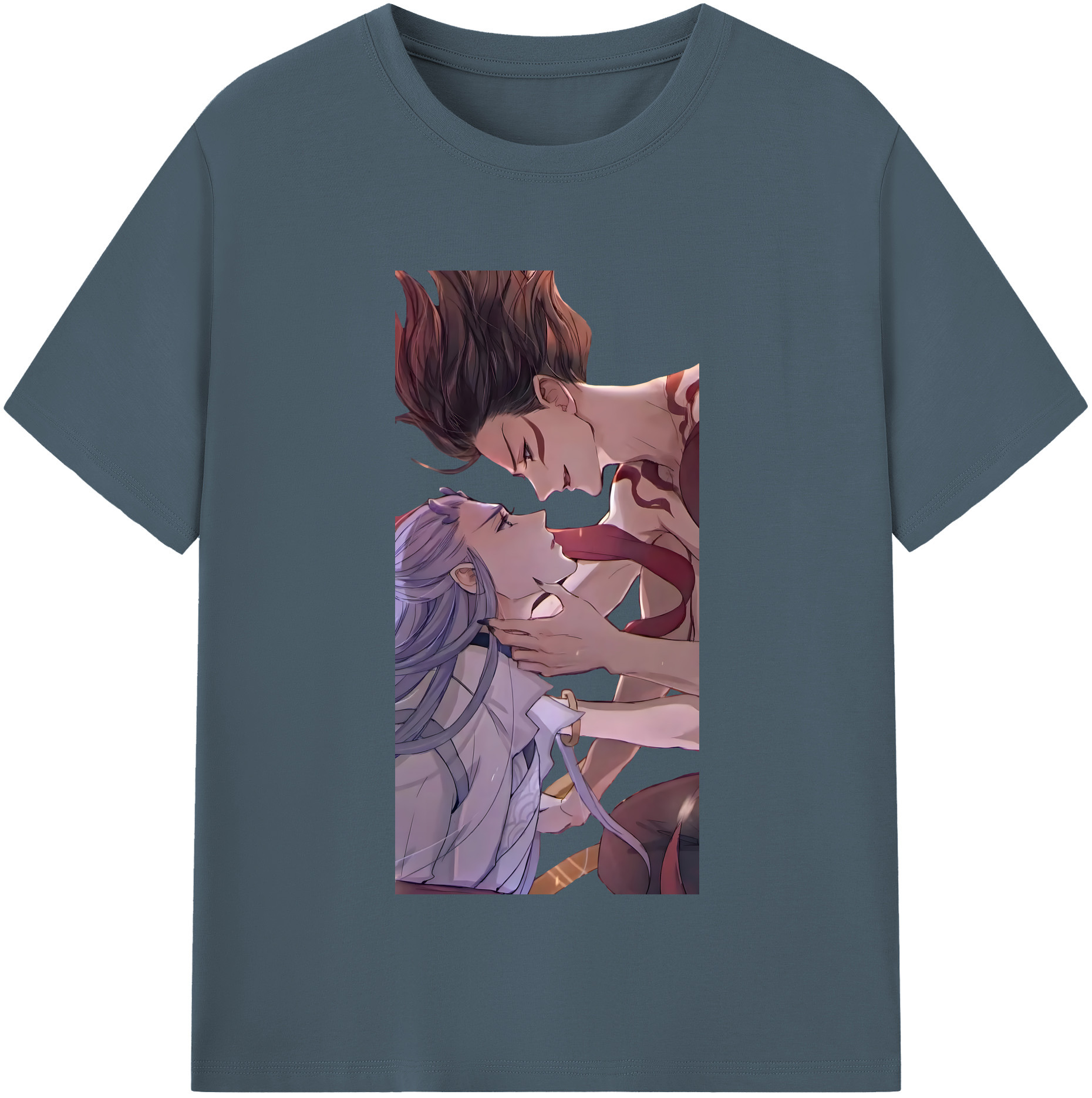 （画像用） Ne Zha 2 ナタ 魔童の大暴れ 綿100％半袖Tシャツ（フロントプリント）